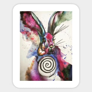 Crazy Rabbit Sticker